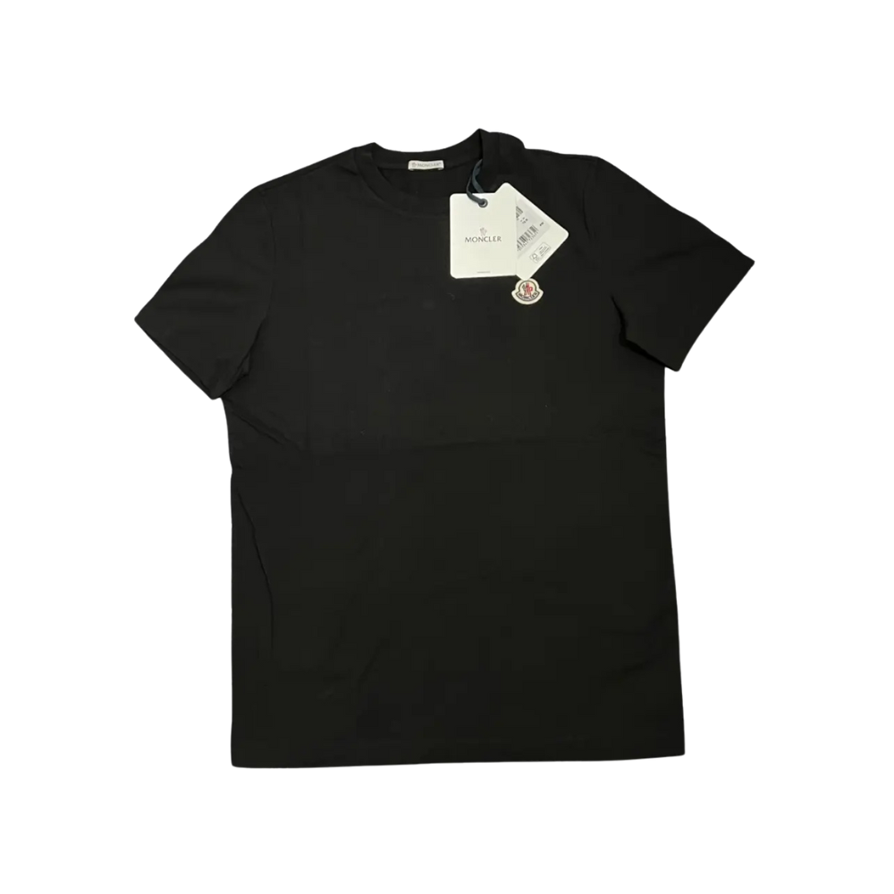 Camiseta de algodón con parche con logotipo