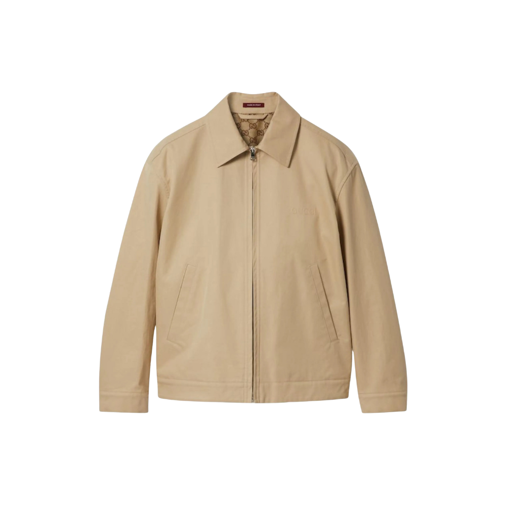 Chaqueta de sarga de algodón con tribanda Gucci - Image 2