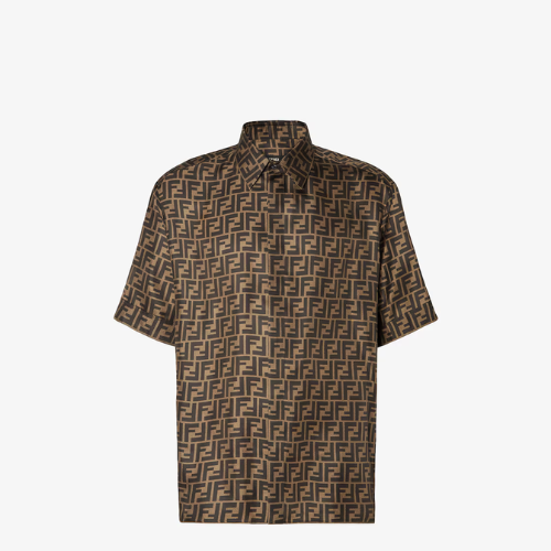 Camisa fendi marron