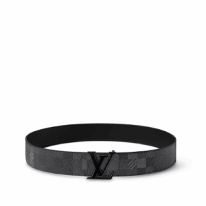 Cinturón reversible LV Initiales Damoflage de 4 cm