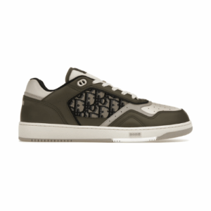 Dior B27 Low Verde oliva Crema Beige Negro Dior Jacquard Oblicuo Hombre