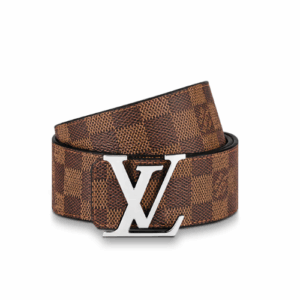 Cinturón reversible con iniciales LV de 4 cm