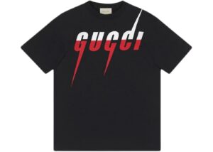 Camiseta Gucci Blade Print en negro/rojo/blanco